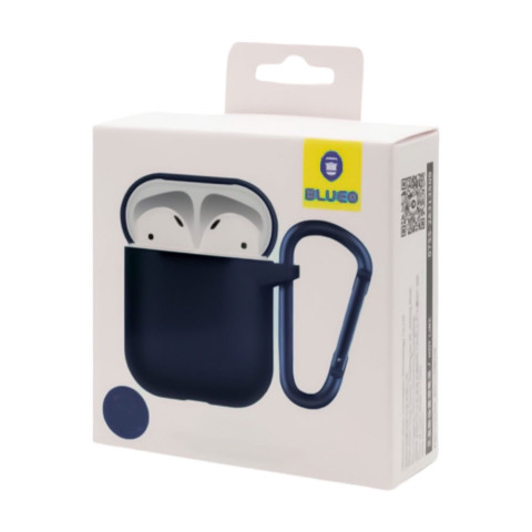 Чехол для AirPods 1/2 Blueo with carbine Midnight Blue Чехол для AirPods 1/2 Blueo with carbine Midnight Blue